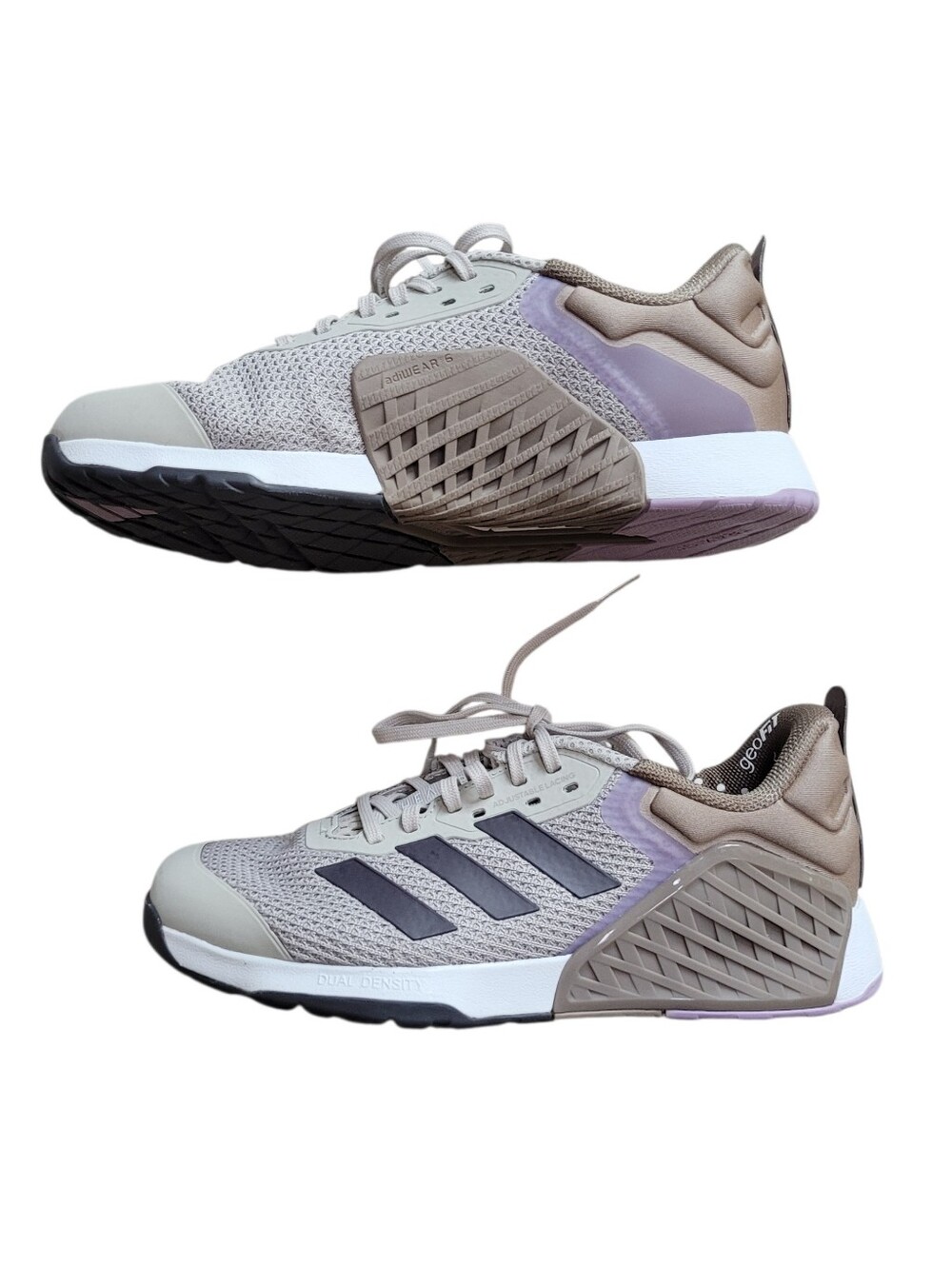 adidas Women’s Sneakers in Taupe, Lavender and Navy Accents